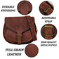 Genuine Brown Leather Vintage-Style Women's Crossbody Sling Bag