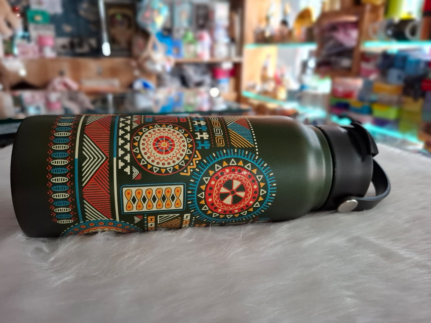 750ml Steel Water Bottles – Leak-Proof with Floral Print Design