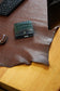 Brown Full-Grain Leather Desk Mat