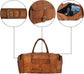 Brown Leather Duffel Bag  for Travel & Weekend