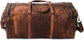 Brown Leather Duffel Bag  for Travel & Weekend