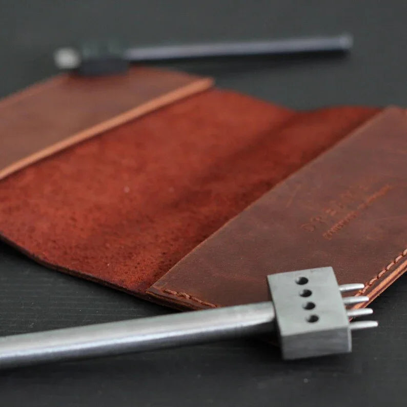 Brown Leather Passport Holder Travel Wallet Case