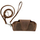 Classic Fold Leather Sunglasses Case with Hidden Magnetic Lock