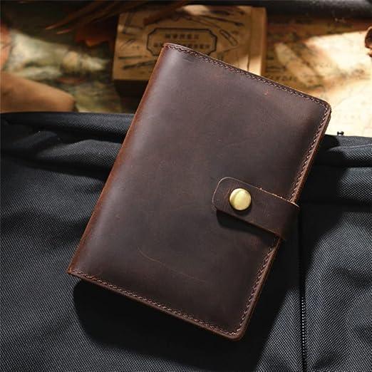 Coffee Brown Genuine Leather Passport Cover
