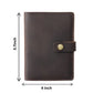 Coffee Brown Genuine Leather Passport Cover