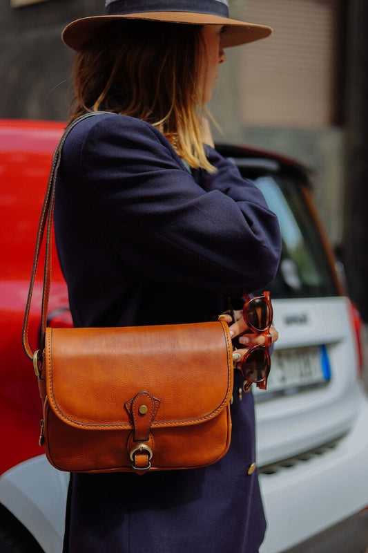 Elegant Handmade Leather Crossbody Bag for Women