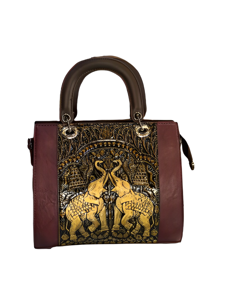 Exquisite Vintage Floral Crossbody Handbag