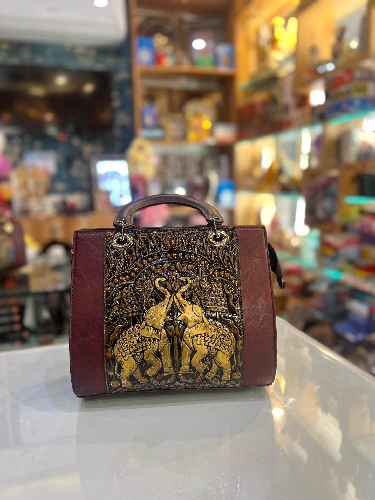Exquisite Vintage Floral Crossbody Handbag
