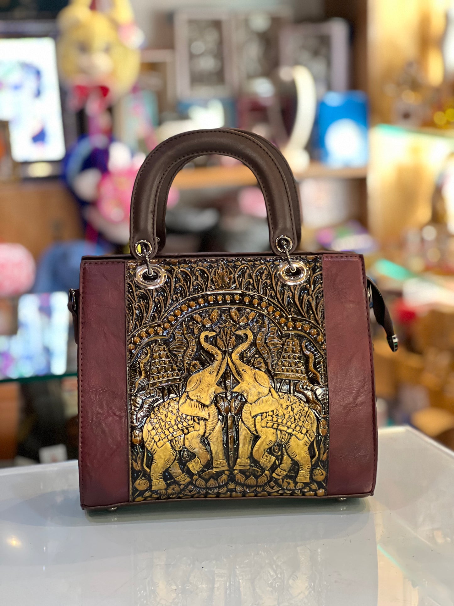 Exquisite Vintage Floral Crossbody Handbag