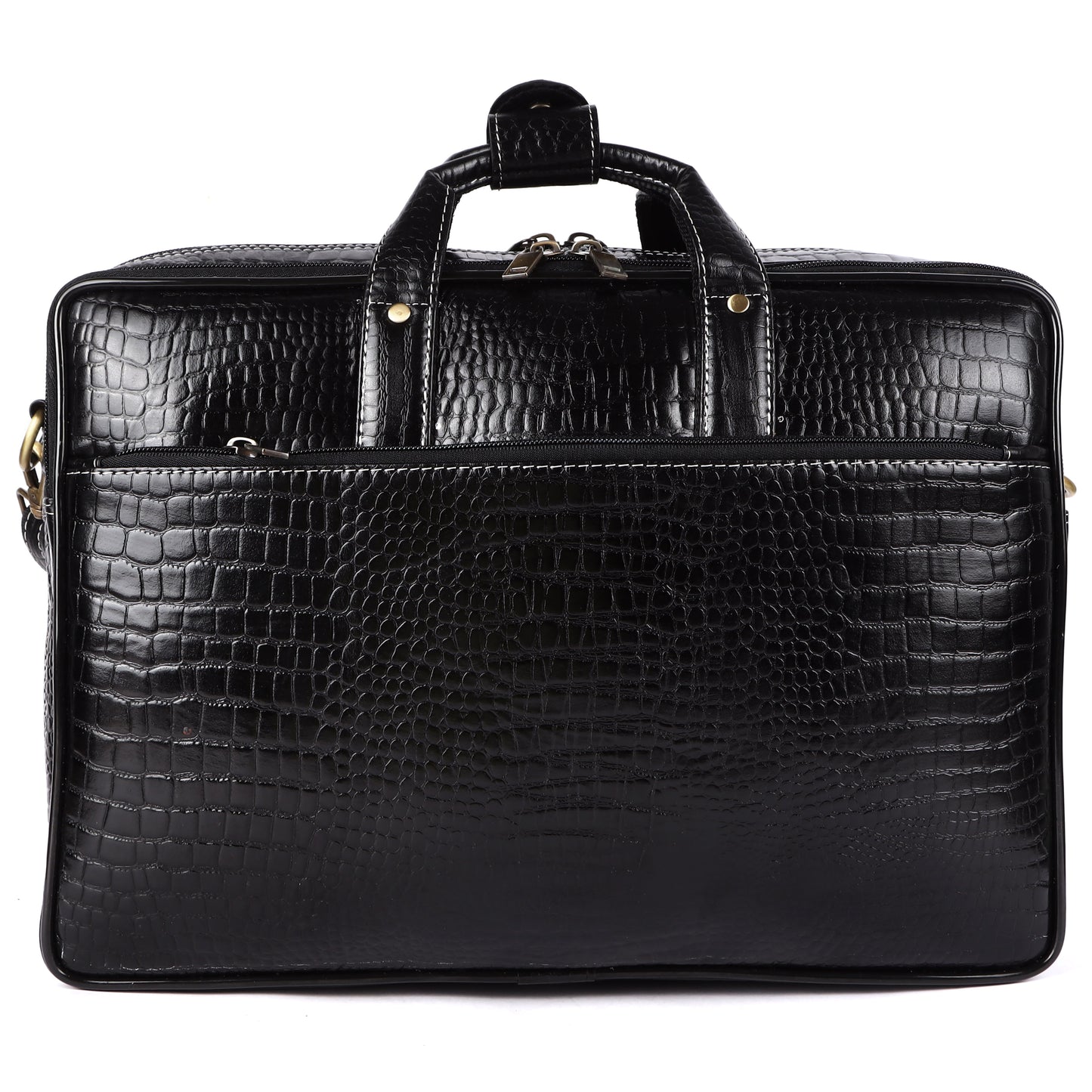 Genuine Leather Black Premium Messenger Bag