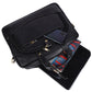 Genuine Leather Briefcase Black Messenger Bag