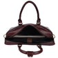 Genuine Leather Brown Laptop Messenger Briefcase Bag