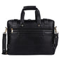 Genuine Leather Embossed Laptop Messenger Bag