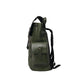 Genuine Leather Green Croco Print Multi-Purpose Backpack for Men