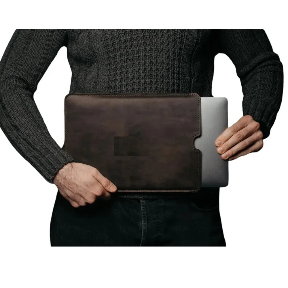Genuine Leather Laptop Sleeve Bag for MacBook