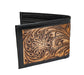Botanical Floral Design Men's Leather Wallet