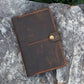 Genuine Leather Passport Holder-Brown
