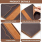 Genuine Leather Passport Holder Wallet – Brown