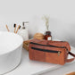 Genuine Leather Toiletry Bag Versatile Dopp Kit