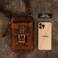 Genuine Leather Crossbody Belt Pouch