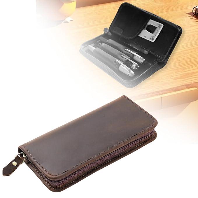 Genuine Leather Pen Case – Fountain Pen Organizer