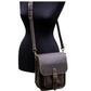 Handcrafted Men’s Brown Leather Crossbody Bag