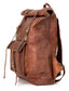 Handcrafted Vintage Brown Leather Backpack for Laptops