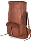 Handcrafted Vintage Brown Leather Backpack for Laptops