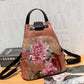 Handcrafted Elegance Embroidered Backpack Sling