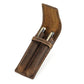 Handmade Full-Grain Leather Fountain Pen Case – Holds 2 Pens
