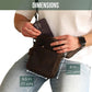 Handmade Genuine Leather Crossbody Bag for Men