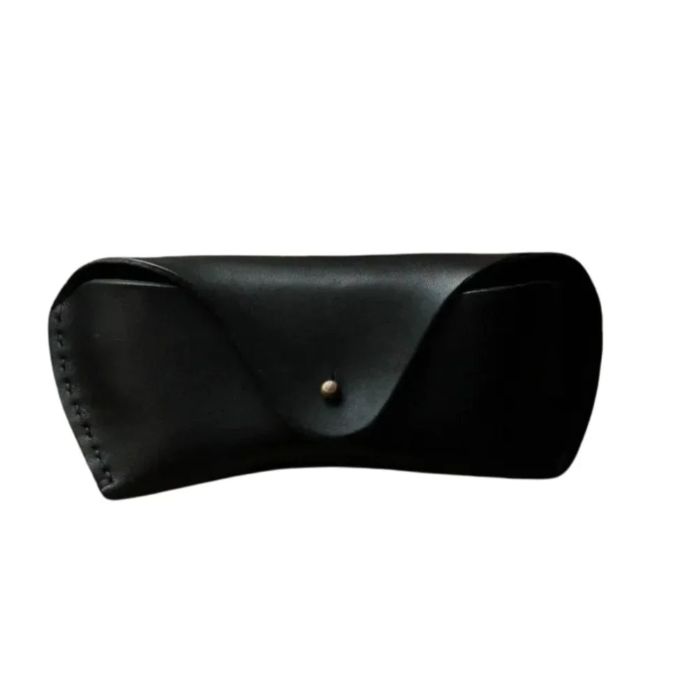 Handmade Genuine Leather Sunglass Case – Black