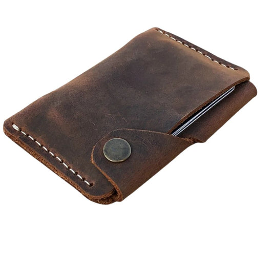 Handmade Leather Card Holder Wallet