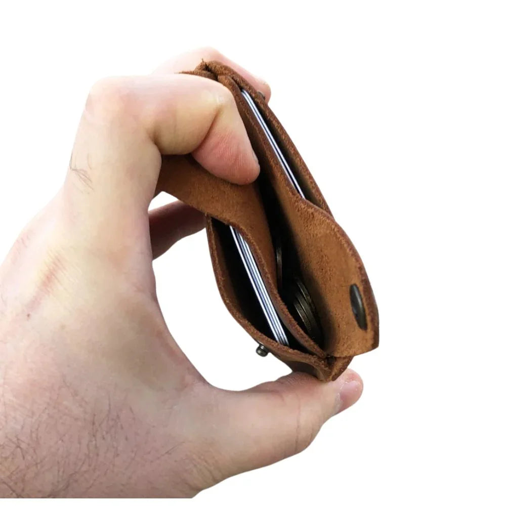 Handmade Leather Card Holder Wallet