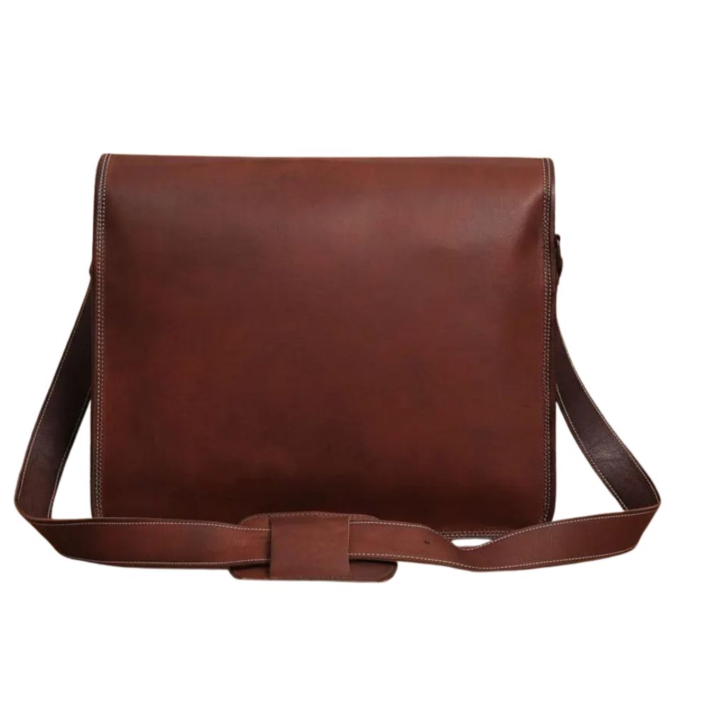 Handmade Leather Messenger Bag – 15 Laptop Briefcase for Men