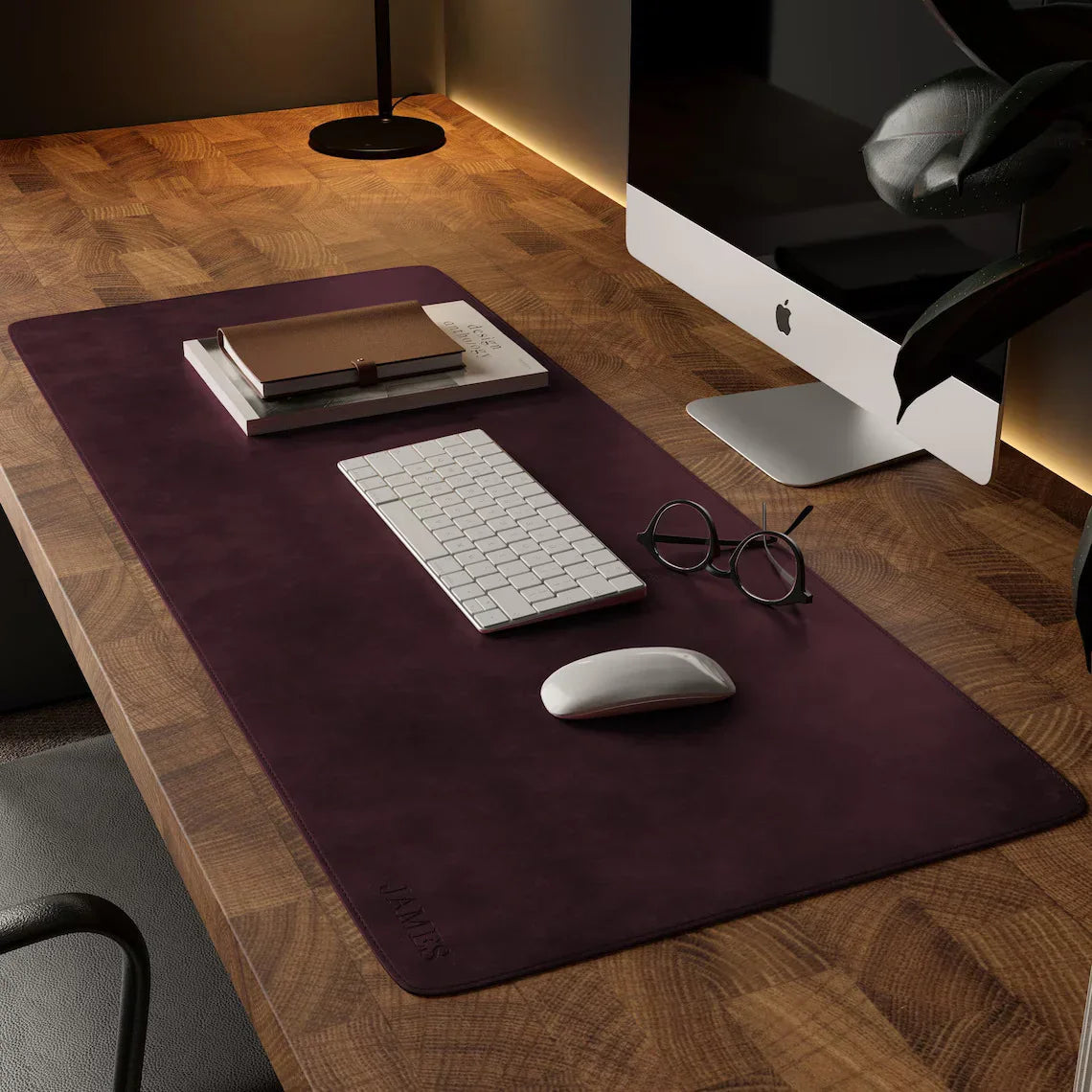 Handmade Leather Desk Mat – Large Desk Pad & Mouse Pad for Office