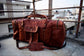 Handmade Leather Overnight Travel Weekender Duffle Bag
