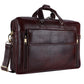 Leather Briefcase Compatible Laptop Bag
