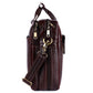 Leather Briefcase Compatible Laptop Bag