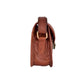 Rustic Brown Leather Compact D-Shape Sling Bag