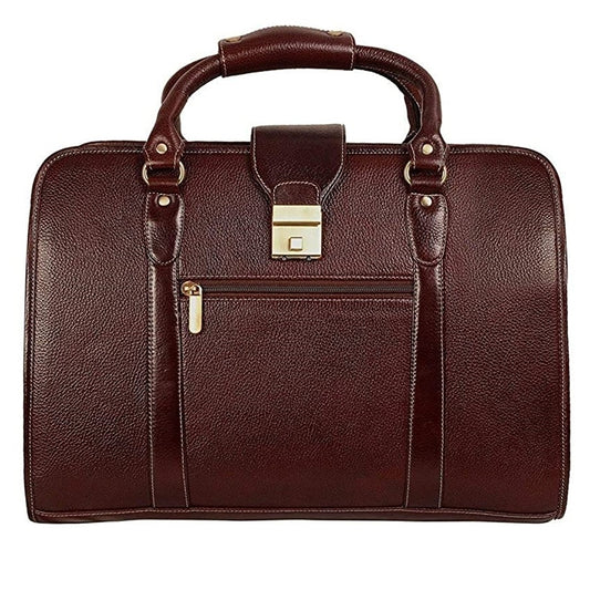 Leather Laptop Briefcase Bag for Men Office