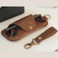 Genuine Leather Sunglasses Pouch with Clip