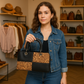 Luxurious Embossed Totem Handbag