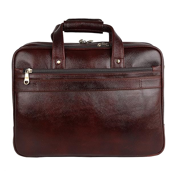 Men’s 16-Inch Genuine Leather Office Laptop Bag