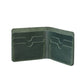 Men’s Full Grain Leather Bifold Slim Wallet – Vintage Green