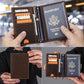 Men’s Full Grain Leather Passport Holder with 4 Card Slots