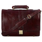 Men’s Genuine Croc Brown Leather Laptop Messenger Bag