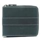Men's Genuine Leather Zip Around Wallet – Olive Green