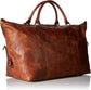 Men's Leather Overnight Duffle Bag