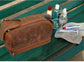 Men's Leather Travel Toiletry Bag